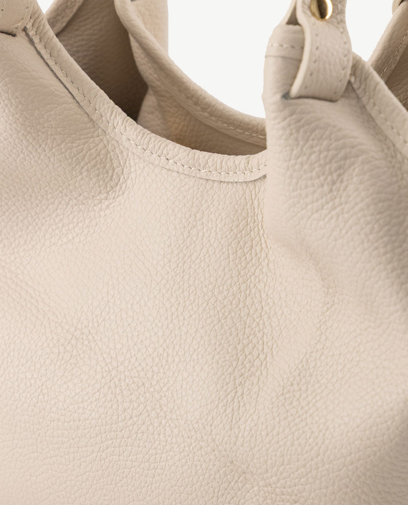 Tas - Lou -Medium - Leer - Beige