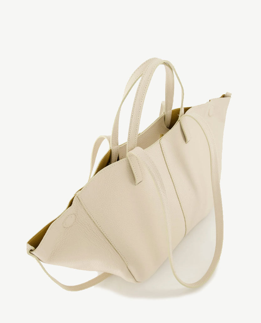 Tas - Milou - Leer - Licht beige