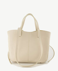 Tas - Milou - Leer - Licht beige