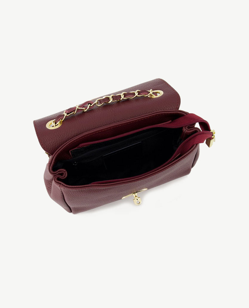 Tas - Nina - Leer - Bordeaux