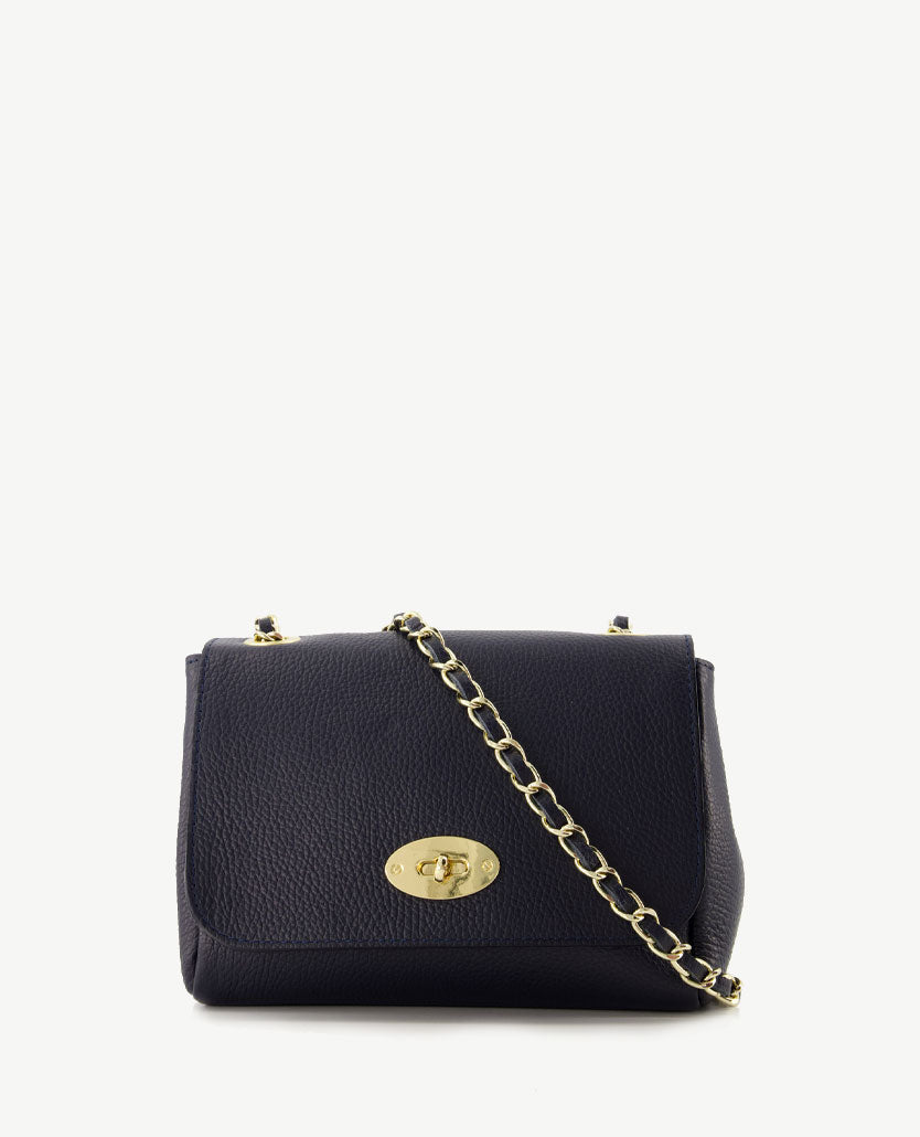 Tas - Nina - Leer - Navy