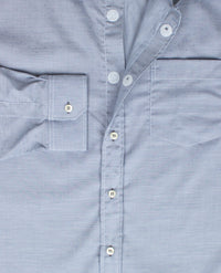 No Buttons®  by D.Y.P - Overhemd zonder knopen - Patrick - Klein werkje met navy en wit