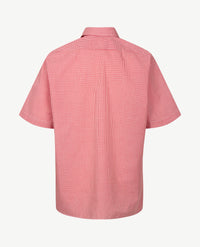 No Buttons®  by D.Y.P - Overhemd zonder knopen - korte mouwen - James - Rood wit ruitje