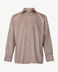 No Buttons®  by D.Y.P - Overhemd met klittenbandsluiting - Patrick - Dessin beige