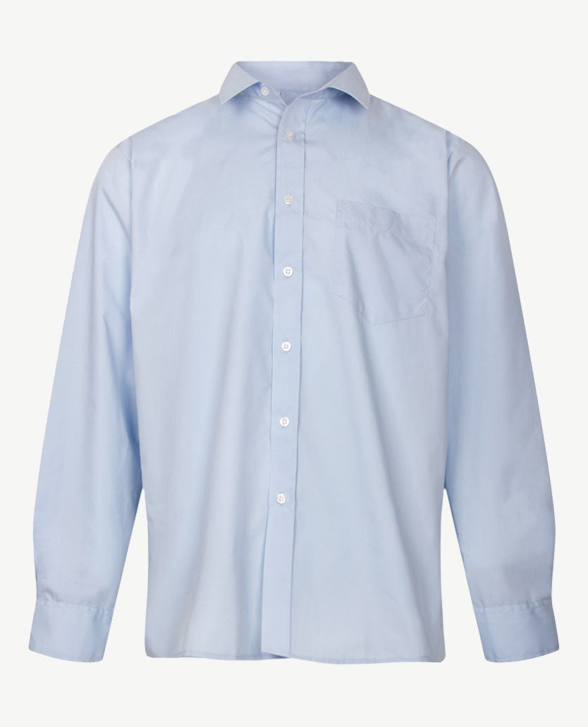 No Buttons®  by D.Y.P - Overhemd met klittenbandsluiting - Patrick - Licht blauw