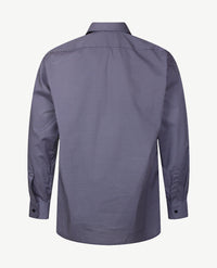 No Buttons®  by D.Y.P - Overhemd met klittenbandsluiting - Patrick - Werkje Navy met wit