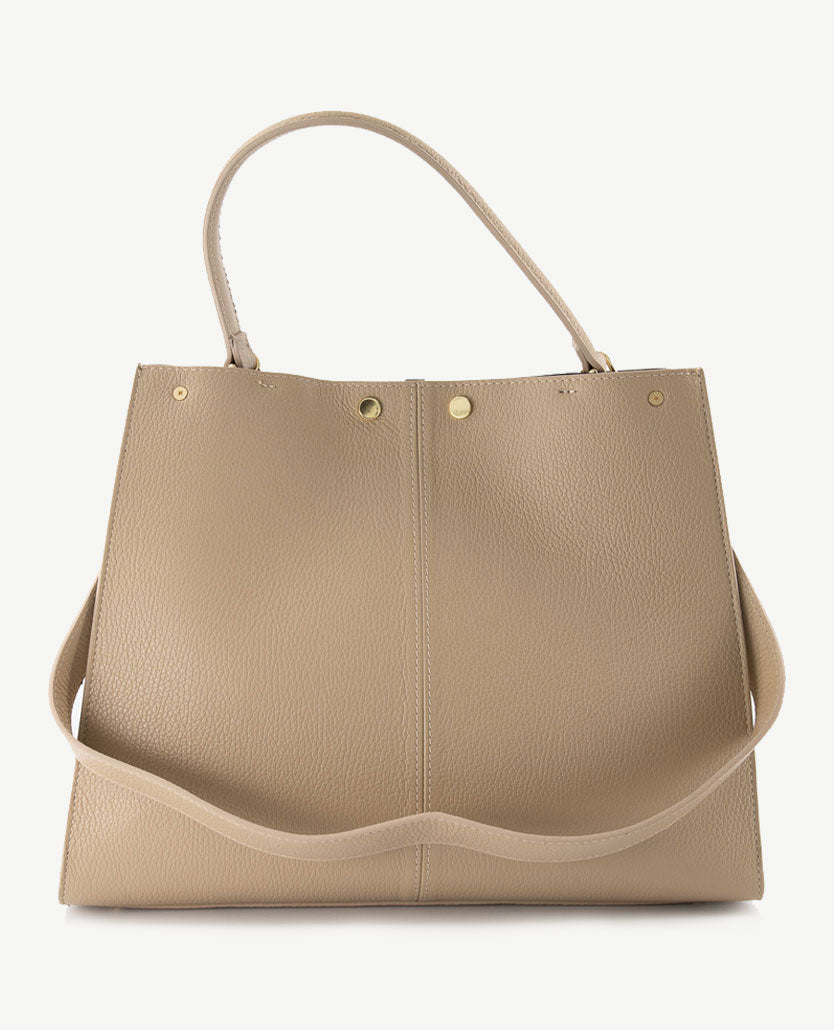 Tas - Noelle - Leer - Taupe