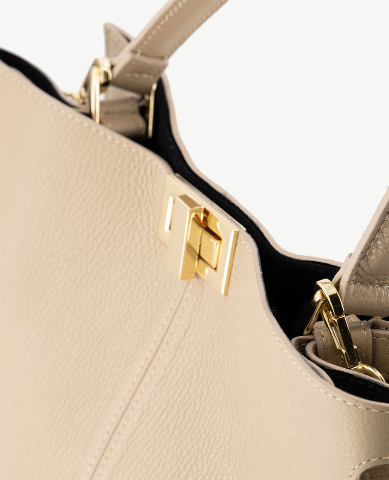 Tas - Noelle - Leer - Taupe