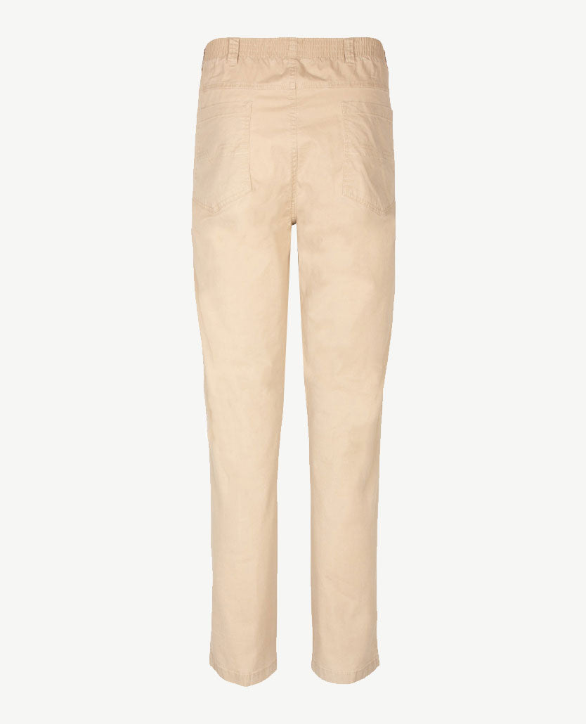 D.Y.P. - Oliver - Elastische band - Katoen - 5-pocket - Licht beige