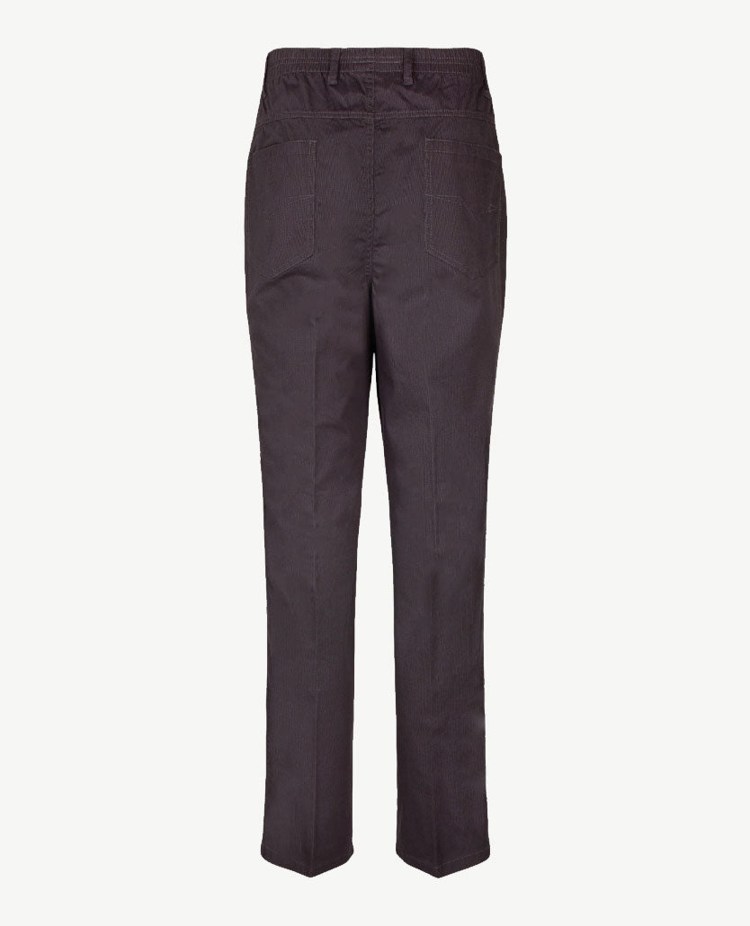 D.Y.P. - Oliver - Elastische band - Katoen - 5-pocket - Structuurtje blauw en navy