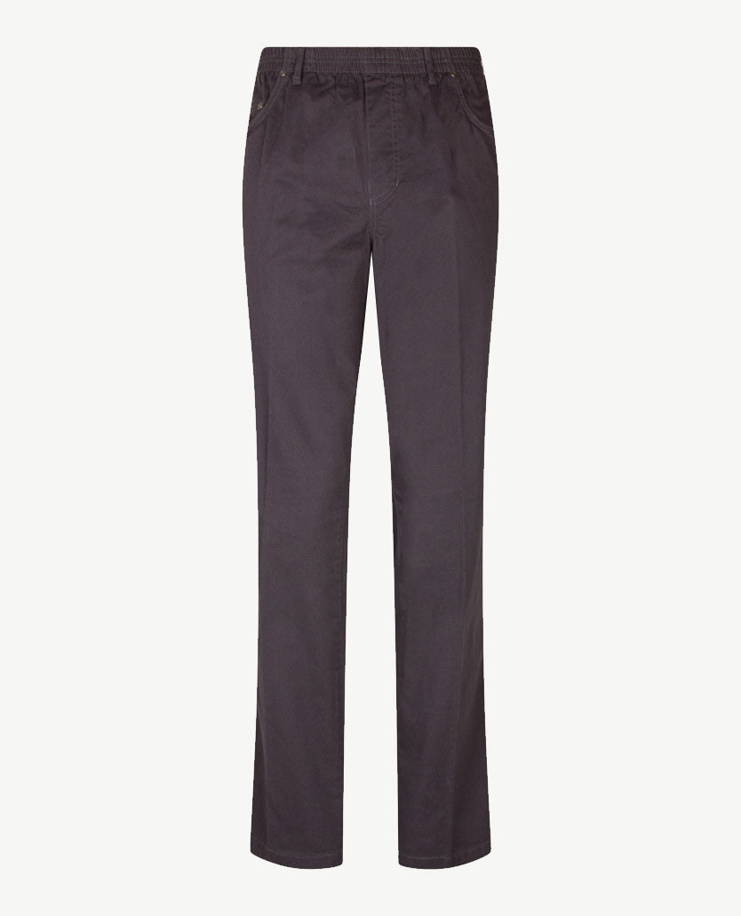 D.Y.P. - Oliver - Elastische band - Katoen - 5-pocket - Structuurtje blauw en navy