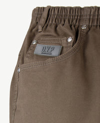 D.Y.P. - Oliver - Elastische band - Katoen - 5-pocket - Choco bruin