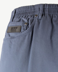 D.Y.P. - Oliver - Elastische band - Katoen - 5-pocket - Structuurtje rafblauw