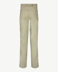 D.Y.P. - Oliver - Elastische band - Luxe katoen - 5-pocket - Klein structuurtje - Licht groen khaki