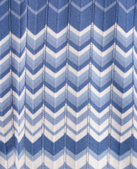 Passioni - Pull-on broek - 'Zigzag dessin'  blauwen met wit