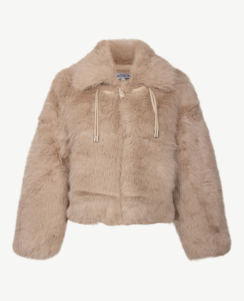 Passioni - Vestjasje - Faux bont - Greige