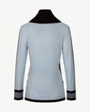 Passioni - Pullover - Coll - Ice blue en zwart