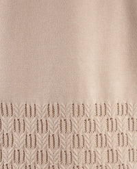 Passioni - Pullover - Ronde hals - Ajour - Beige