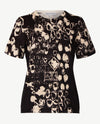 Passioni - Twinset -  Gebreid - Zwart en beige