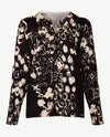 Passioni - Twinset -  Gebreid - Zwart en beige