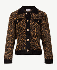 Passioni - Vest - Gebreid - Tiger met zwart