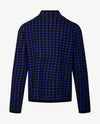 Passioni - Vest - Gebreid - Royal blue met zwart