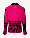 Passioni - Vest met rits - Gebreid - Pink met zwart