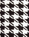 Passioni - Vest  met rits - Gebreid - Pied de cocq -  zwart off-white