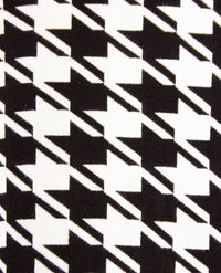 Passioni - Vest  met rits - Gebreid - Pied de cocq -  zwart off-white