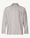 No Buttons®  by D.Y.P - Overhemd met klittenbandsluiting - Ruitje grijs met wit