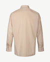No Buttons®  by D.Y.P - Overhemd met klittenbandsluiting - Pepitaruitje beige en wit