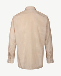 No Buttons®  by D.Y.P - Overhemd met klittenbandsluiting - Pepitaruitje beige en wit
