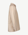 No Buttons®  by D.Y.P - Overhemd met klittenbandsluiting - Pepitaruitje beige en wit