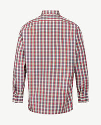 No Buttons®  by D.Y.P - Overhemd met klittenbandsluiting - Patrick - Ruitje met rood, blauw en wit