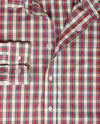 No Buttons®  by D.Y.P - Overhemd met klittenbandsluiting - Patrick - Ruitje met rood, blauw en wit