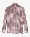 No Buttons®  by D.Y.P - Overhemd met klittenbandsluiting - Patrick - Ruitje met rood, blauw en wit