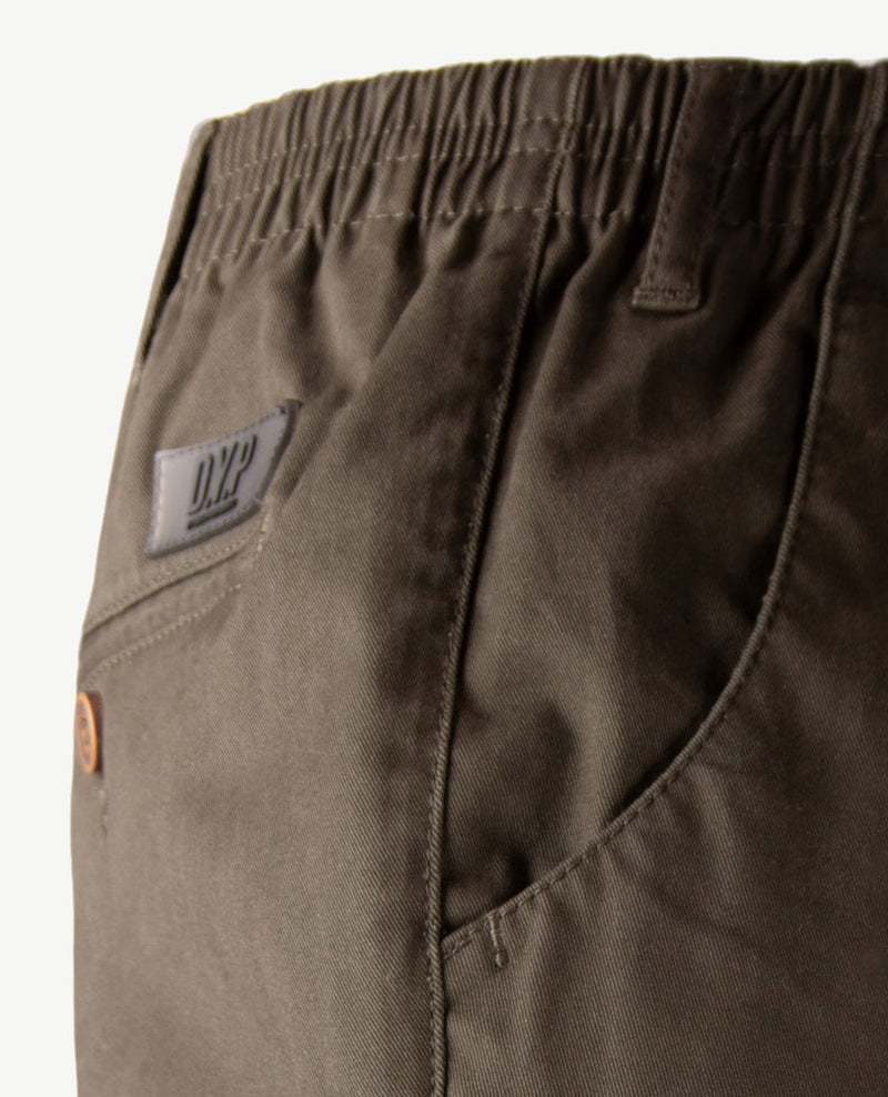D.Y.P. - Philip - Elastische band - Katoen - Donker Khaki