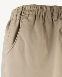 D.Y.P. - Philip - Instapbroek heren met elastische band - Katoen - Licht taupe