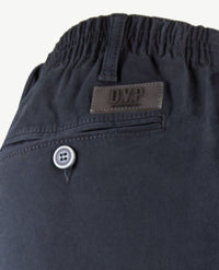 D.Y.P. - Philip - Instapbroek heren met elastische band - Katoen - Marineblauw dichtbij