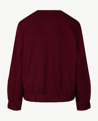 Rabe - Damesvest met rits en zakken - Merlot