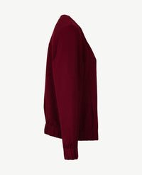 Rabe - Damesvest met rits en zakken - Merlot