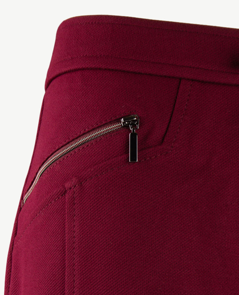 Rabe - Instapbroek dames - Travelkwaliteit - Korte lengte - Merlot