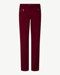 Rabe - Instapbroek dames - Travelkwaliteit - Korte lengte - Merlot