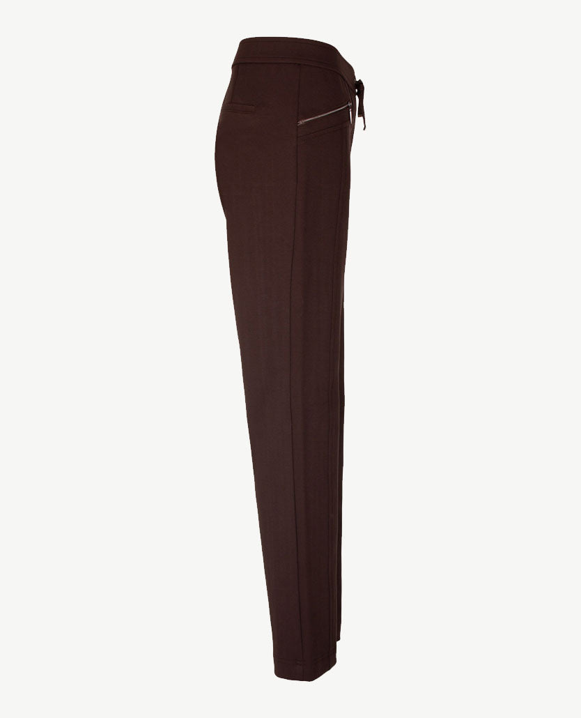 Rabe - Instapbroek dames - Travelkwaliteit - Korte lengte - Choco