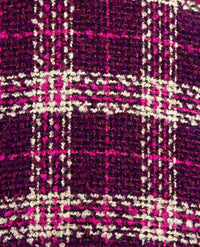 Rabe - Vest 'Chanel' - Bouclé met paars, burgundy, off-white en grijs
