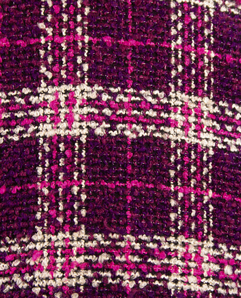 Rabe - Vest 'Chanel' - Bouclé met paars, burgundy, off-white en grijs