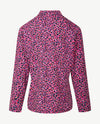 Rabe - Polo -met rits - Dessin roze, rood, kobalt en navy en wit