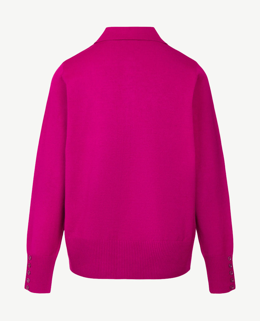 Rabe - Polo gebreid - Fuchsia