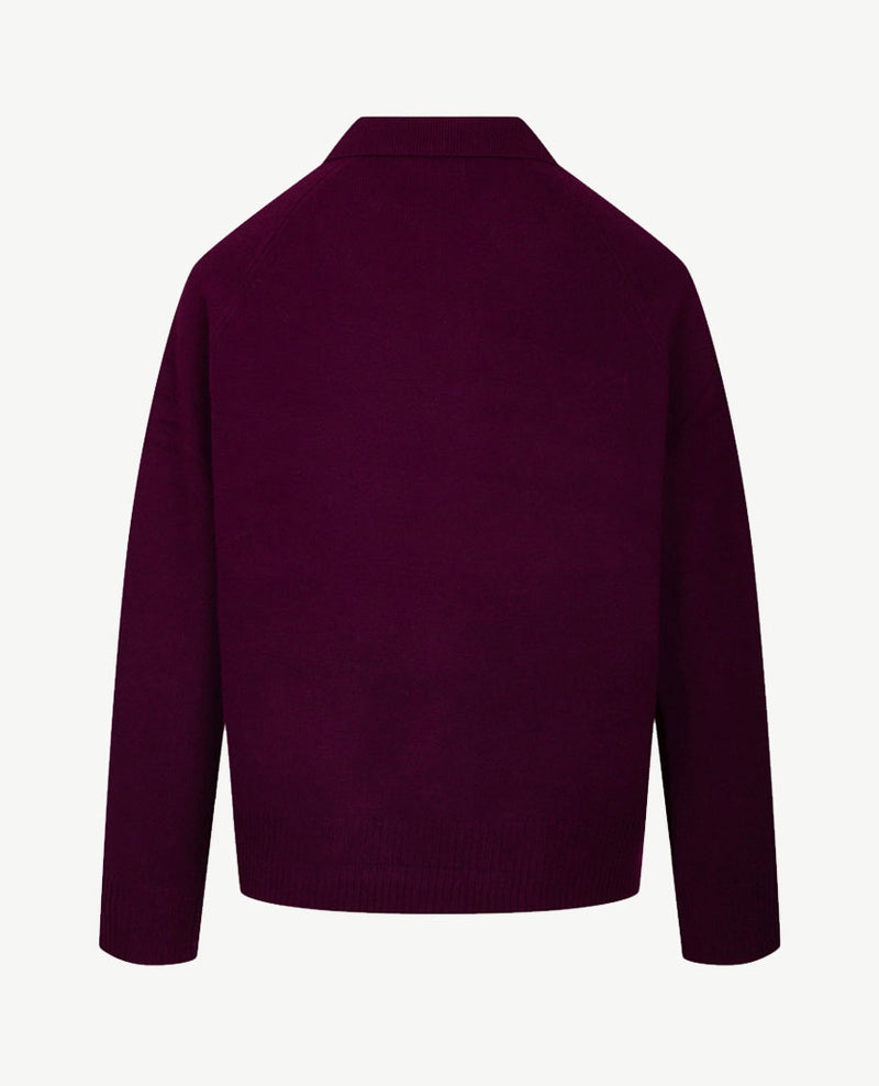 Rabe - Polo gebreid - Burgundy
