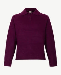 Rabe - Polo gebreid - Burgundy